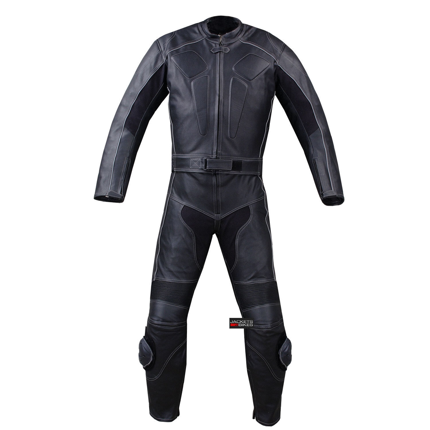 New Men\'s 2PC Motorcycle Leather Racing HUMP 2 PC Two Piece Armor Suit