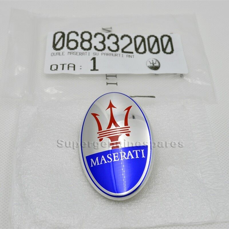  Maserati Granturismo Quatrroporte Ghibli Front Bumper Emblem Badge 68332000