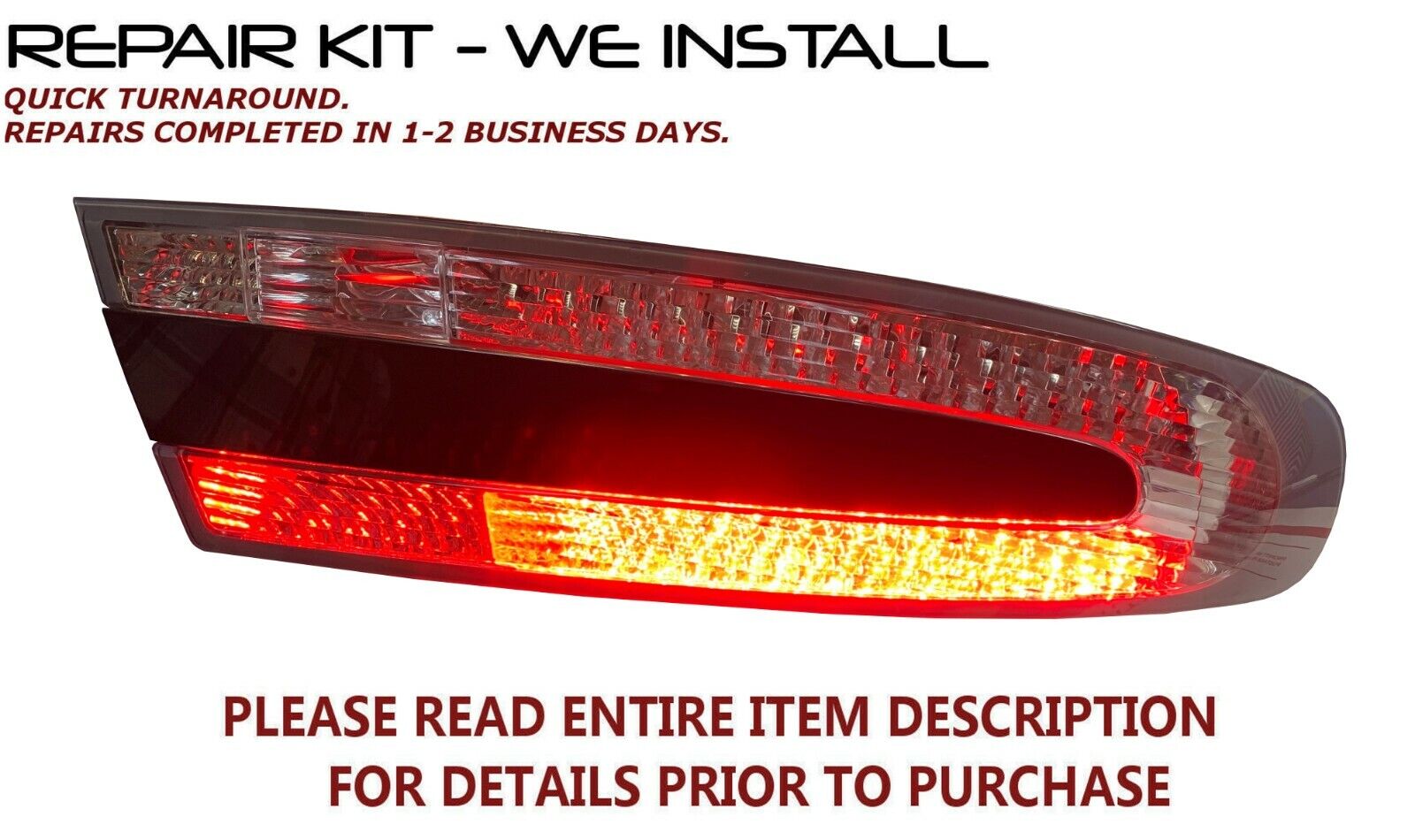 REPAIR KIT 4 Aston Martin DB9 DBS Vantage Virage Rapide Tail Light Lamp Assembly