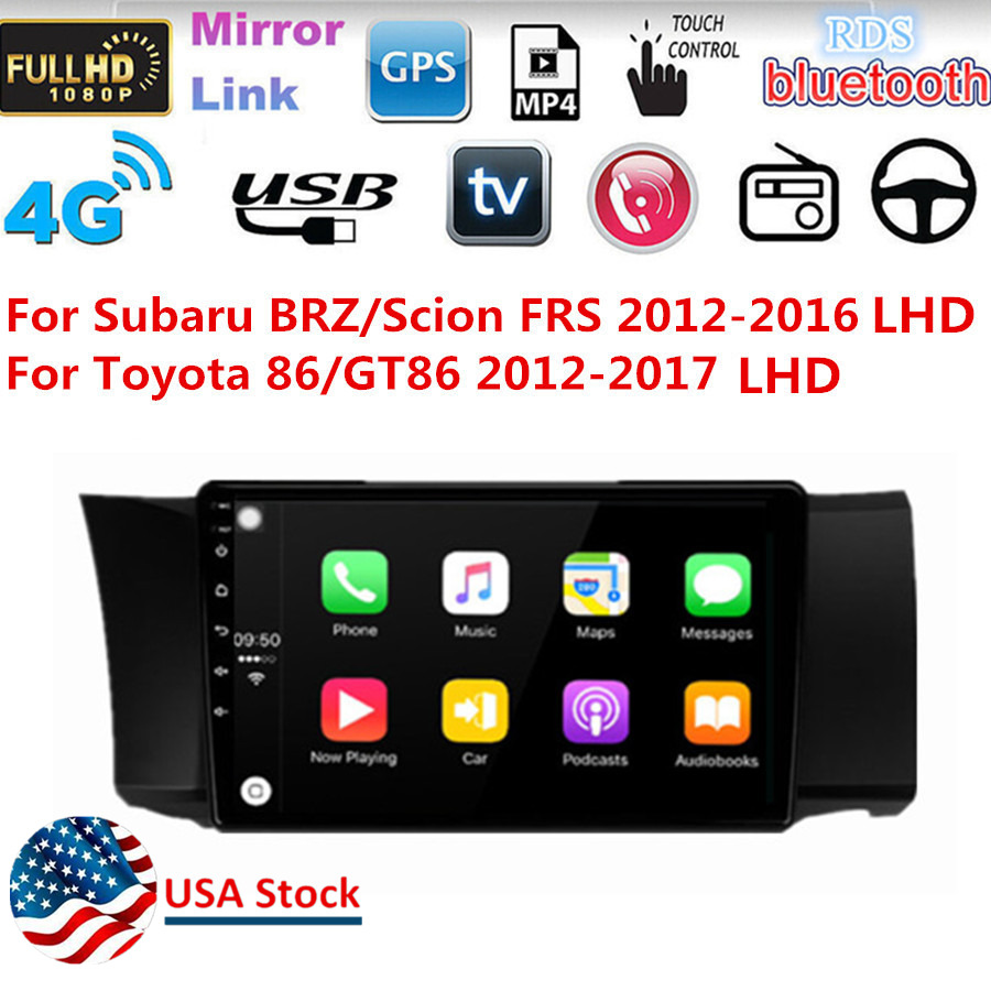 Android Radio Stereo Head Unit For 2012-2016 Subaru BRZ Scion FRS Toyota 86 GT86