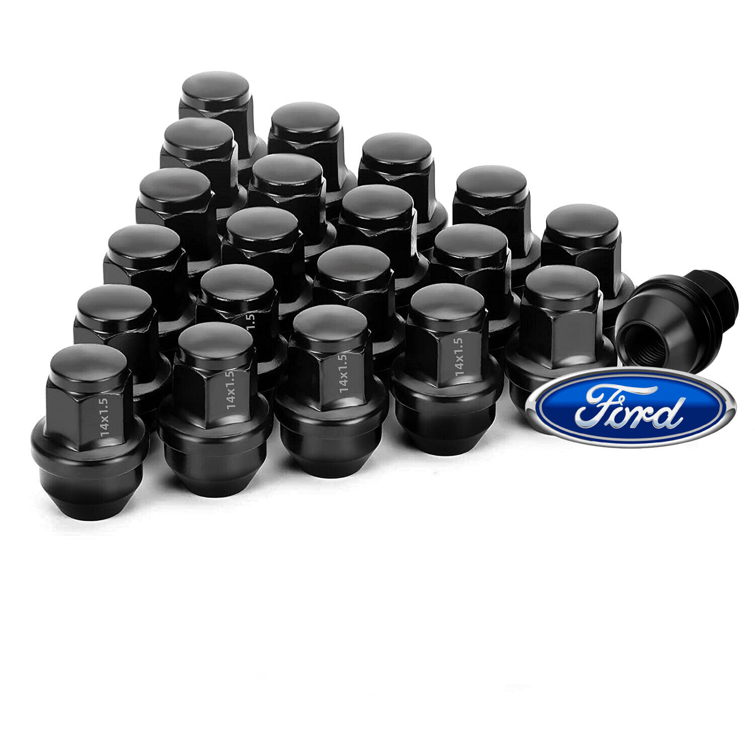 (24)FIT FORD F-150 2015-2020 OEM REPLACEMNT SOLID LUG NUTS 14X1.5 THREAD