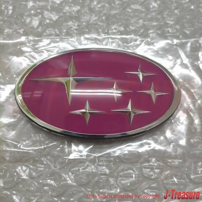 SUBARU IMPREZA WRC GC8 / GF8 Custom Pink Emblem Badge Ornamental Rare La Ansport