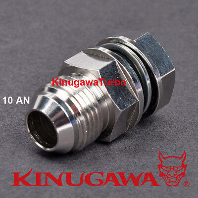 Kinugawa Turbo Oil Pan Return / Drain Plug Adapter Fitting 10AN No Welding Steel