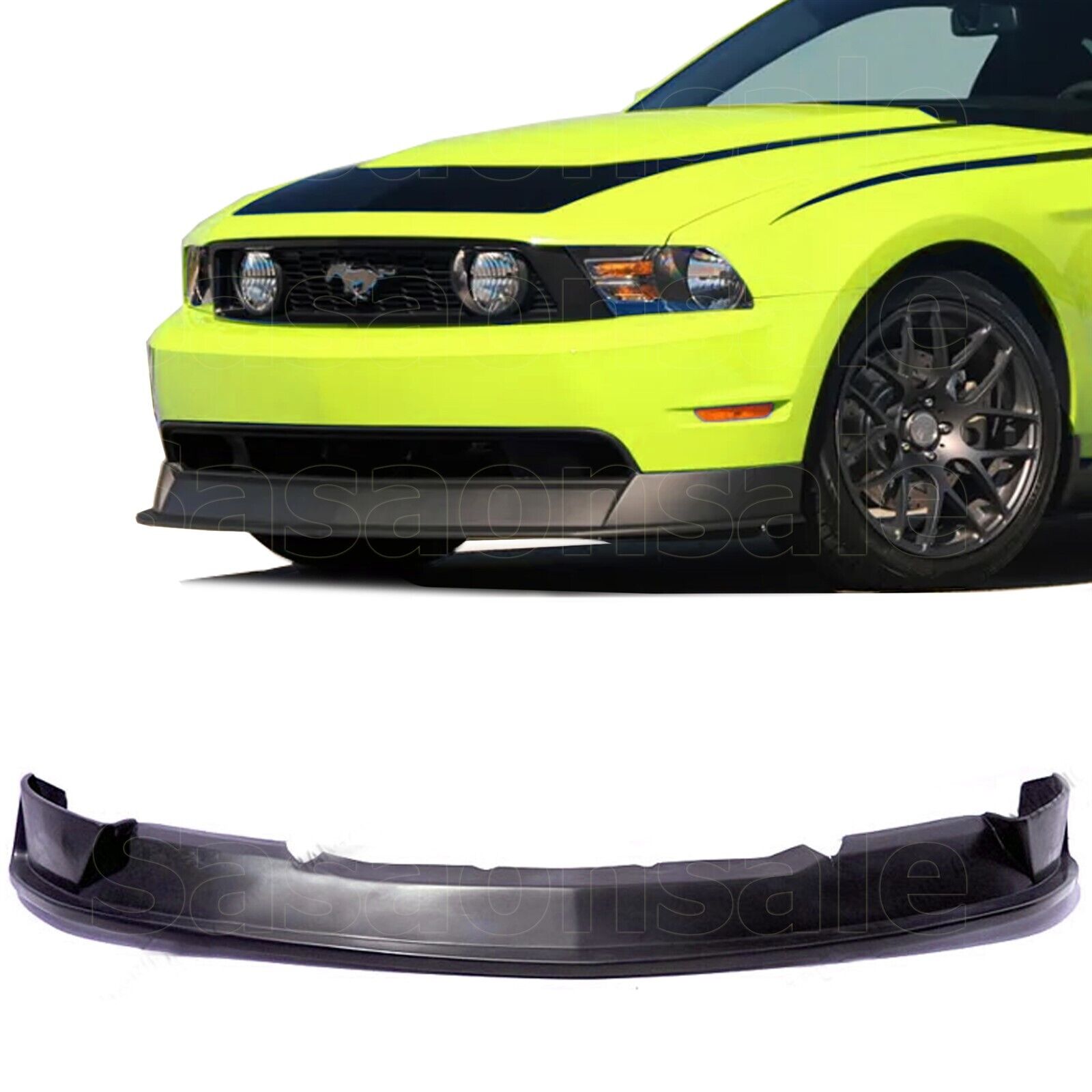 [SASA] Fit for 10-12 Ford Mustang V8 GT Only RT500 PU Front Bumper Lip Splitter