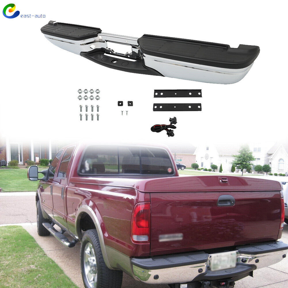 Fit For 1999-2007 Ford F250 F350 Super Duty Chrome Rear Step Bumper Assembly New