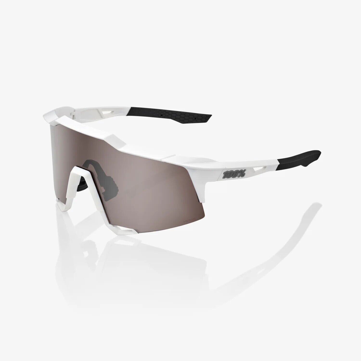 Brand New 100% Speedcraft Sunglasses White Frame Silver Mirror Lens