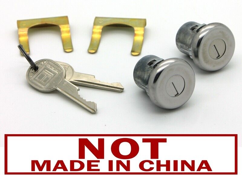 NEW Lockcraft Silver Door Lock Cylinder PAIR / FOR LISTED CHEVROLET TRUCK & SUV