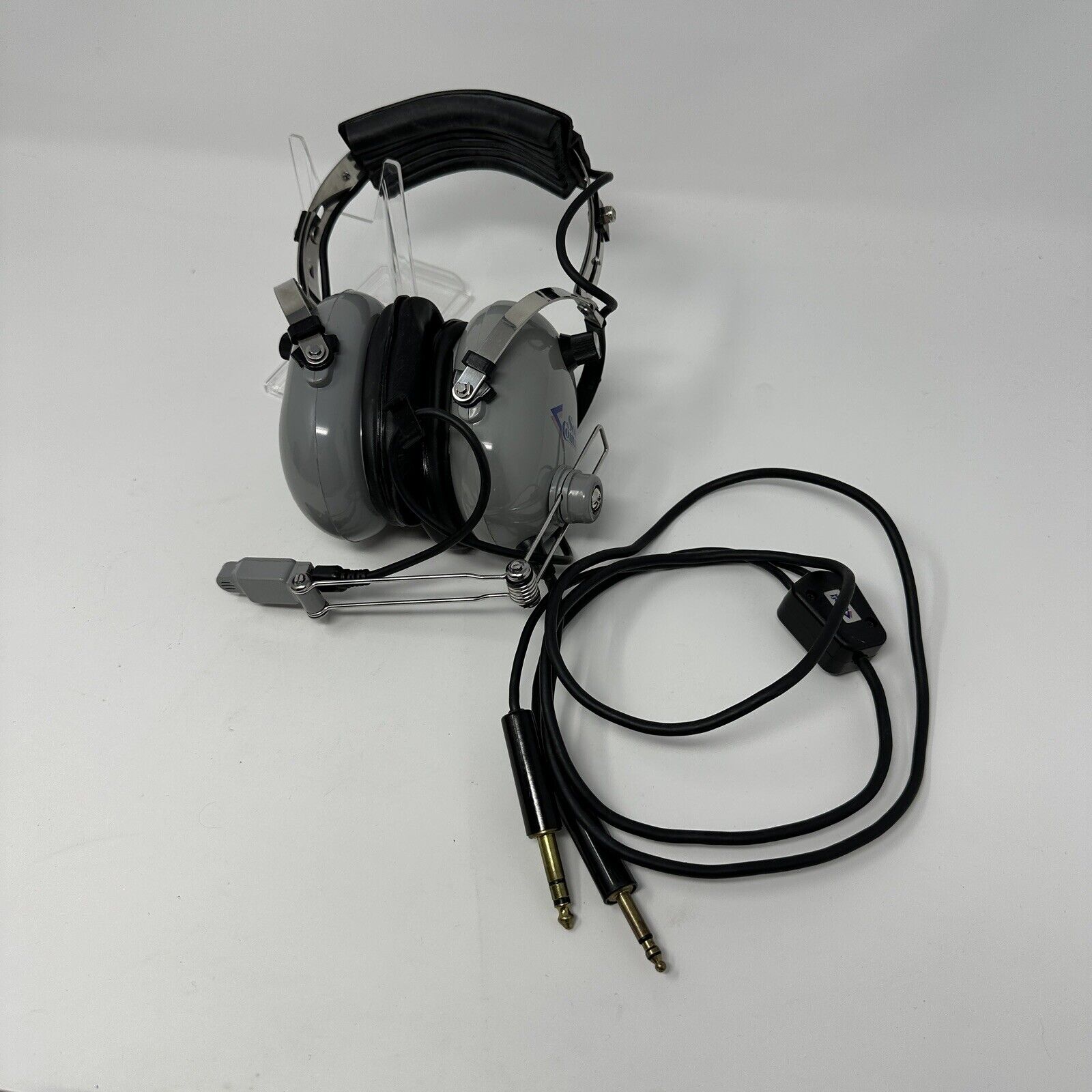 Concept Industrial Model C-40S Soft Comm Aviation Pilot Headset See Pics