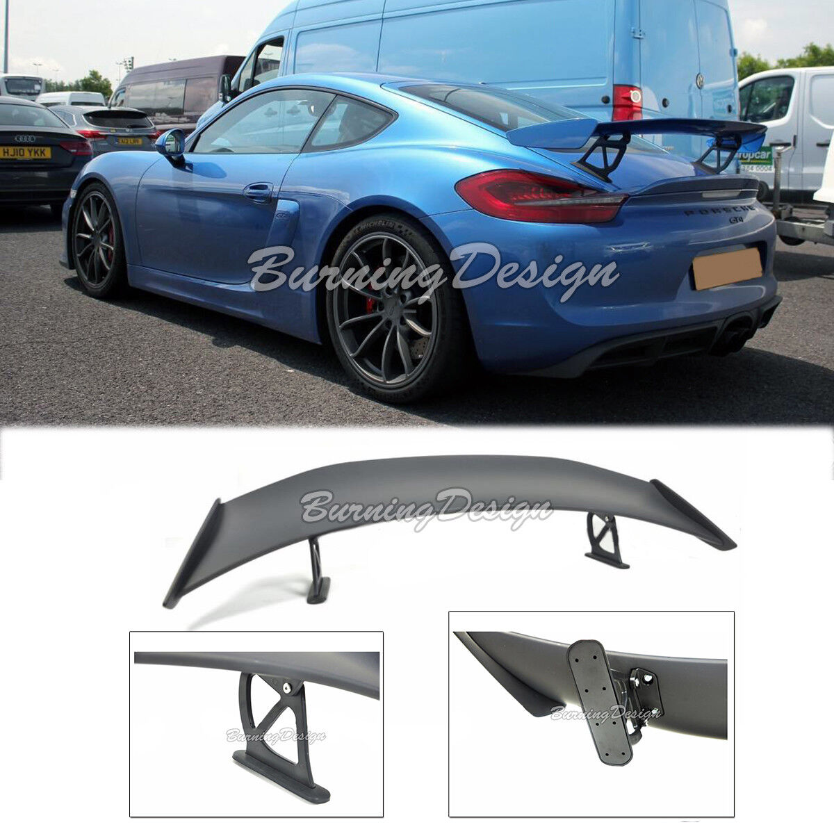 Boxster & Cayman GT4 Style ABS Rear Trunk Wing Spoiler Lip 981 For 13-16 Porsche