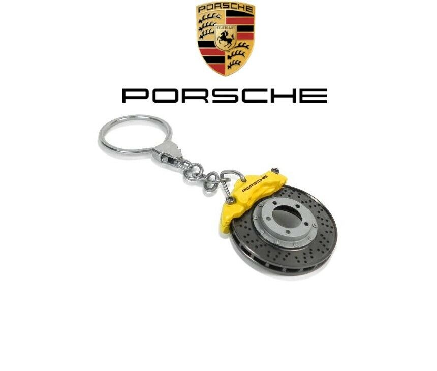 PORSCHE Keychain PCCB Ceramic 911 GT3 GT2 GT4 Spyder Key Ring Fob