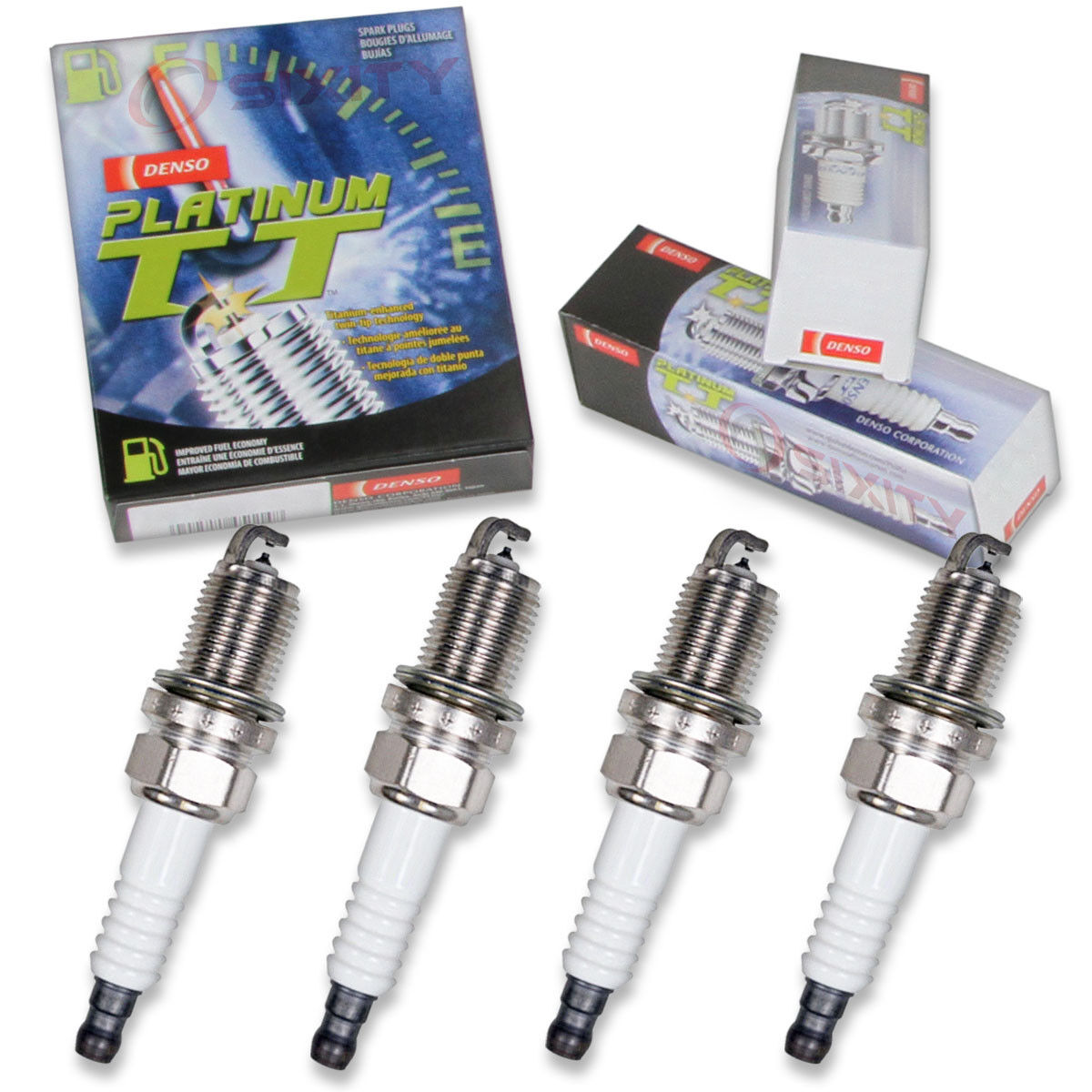 4 pc Denso Platinum TT Spark Plugs for 1992-2011 Toyota Camry 2.2L 2.4L L4 xd