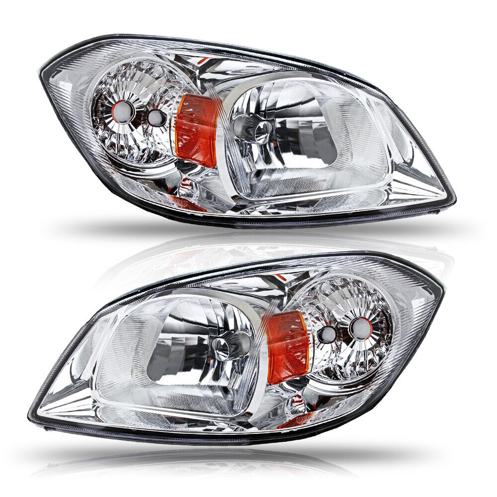 For 2007-2009 Pontiac G5 Replacement Headlights Headlamps Corner Lamp Clear