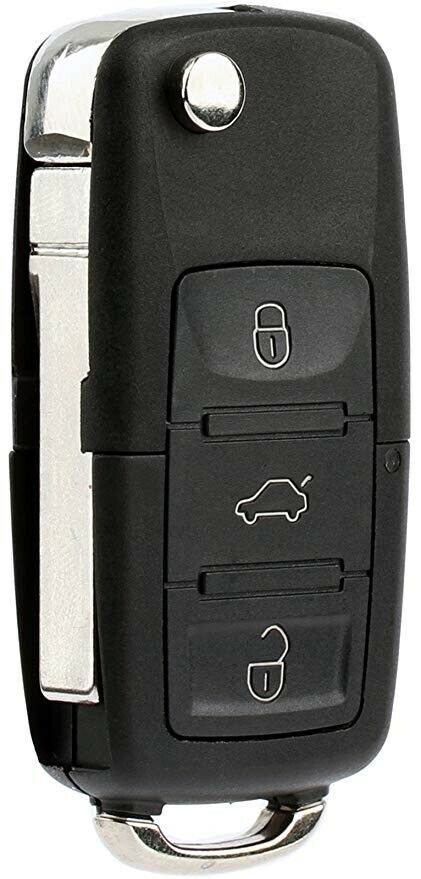 04-10 Volkswagen Touareg Replacement Remote Flip Key Fob with Emblem 315MHz
