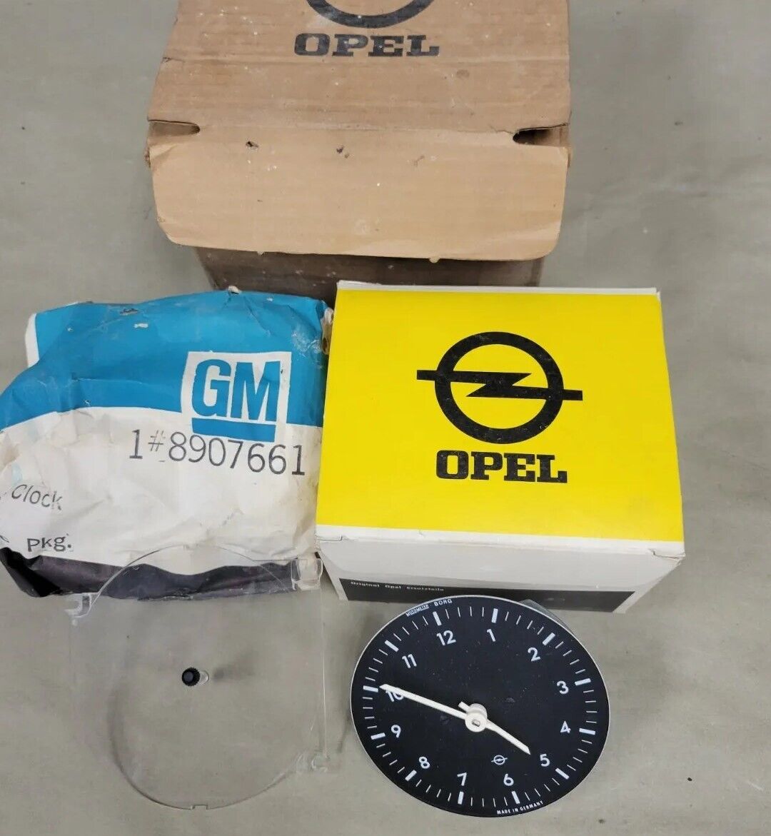 1971-73 Opel Kadet Clock Kit OEM GM NOS 981743 1742006