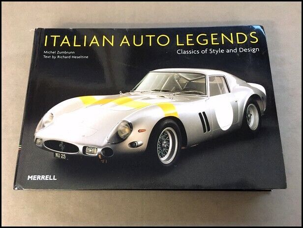 Italian Auto Legends Car Book - Ferrari Lamborghini Alfa Romeo Cisitalia Fiat