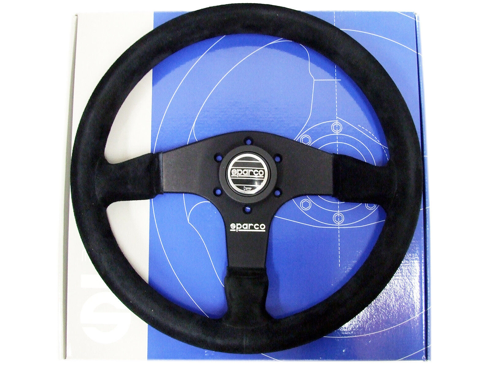 Sparco Steering Wheel - R375 (350mm/36mm Dish/Suede)