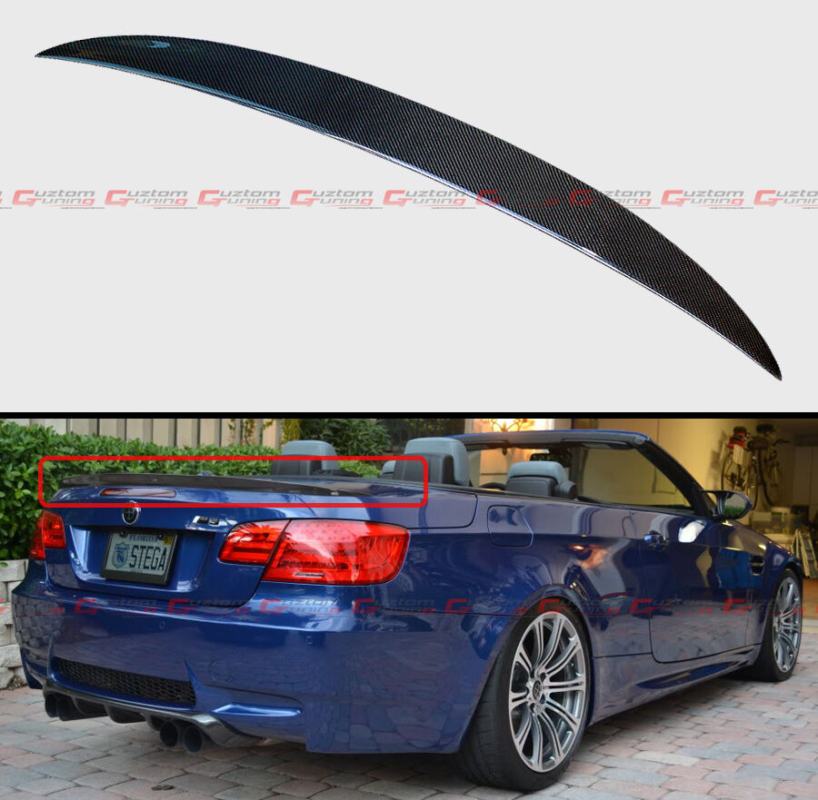 FOR BMW E93 M3 2DR COUPE CONVERTIBLE HIGH KICK CARBON FIBER TRUNK SPOILER WING