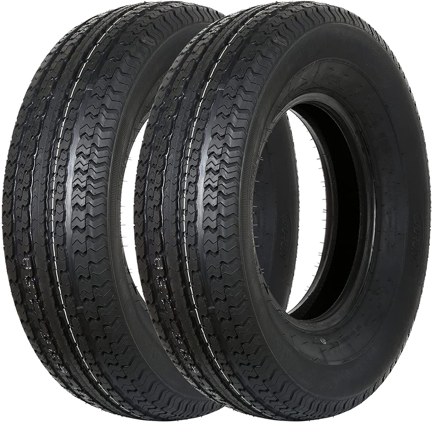 Radial Trailer Tire ST225/75R15 ST225-75R15, 117N 10-Ply Load Range E, Set of 2