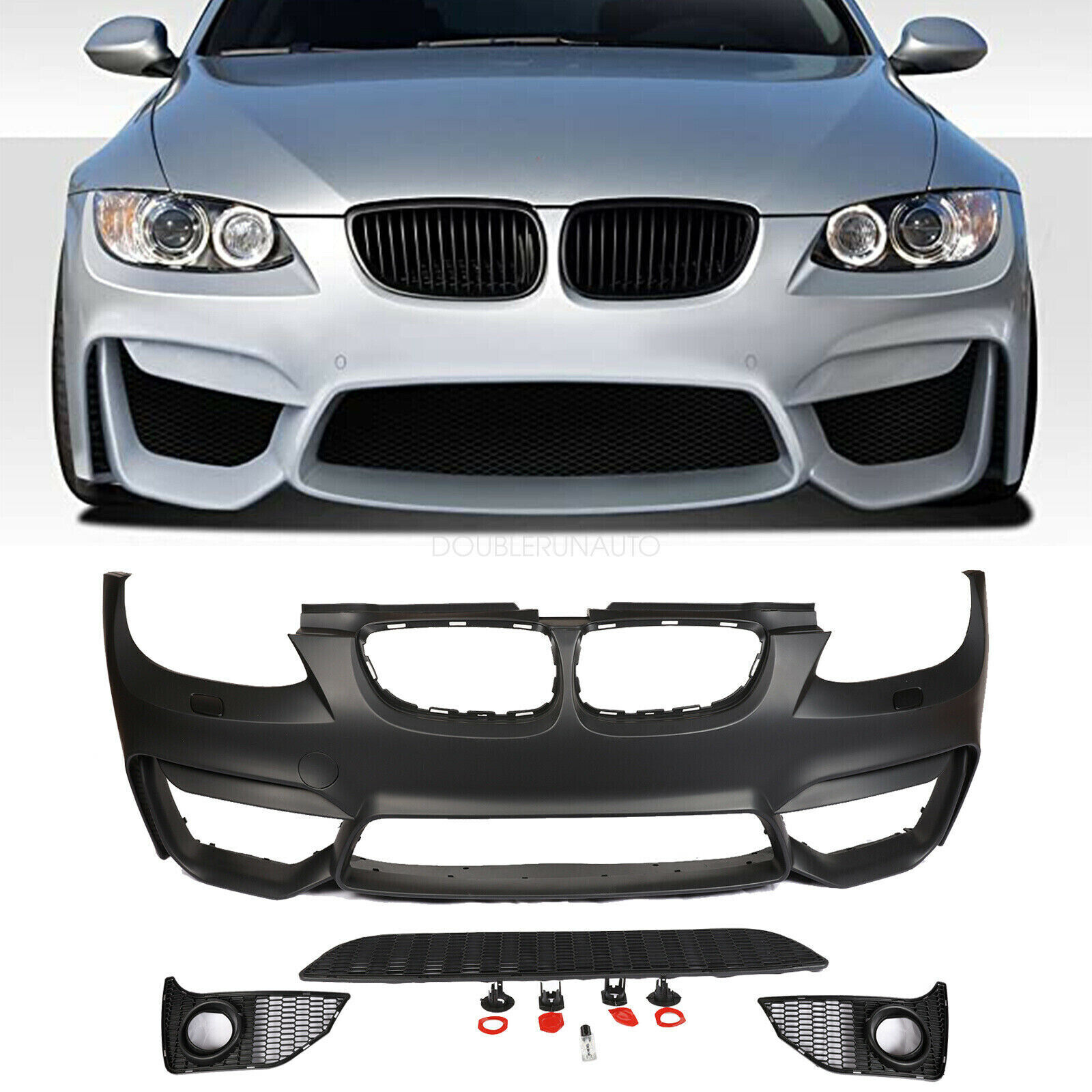 Front Bumper Fits for BMW E92 M4 Style  W/O PDC W/O fog lights 2006-2009