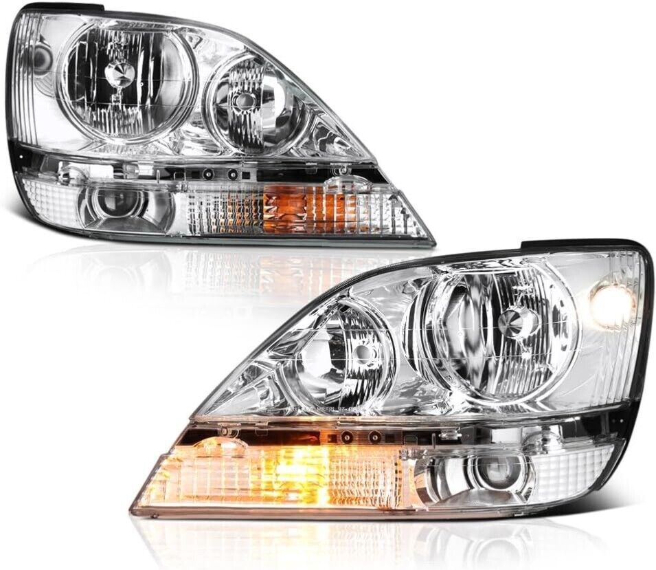 For 1999-2003 Lexus RX300 Headlights Headlamps Replacement 99-03 Left+Right Pair