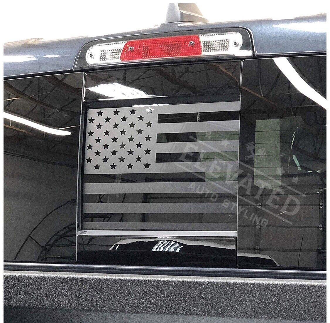 Dodge RAM Back Middle Window American Flag Decal 2019+
