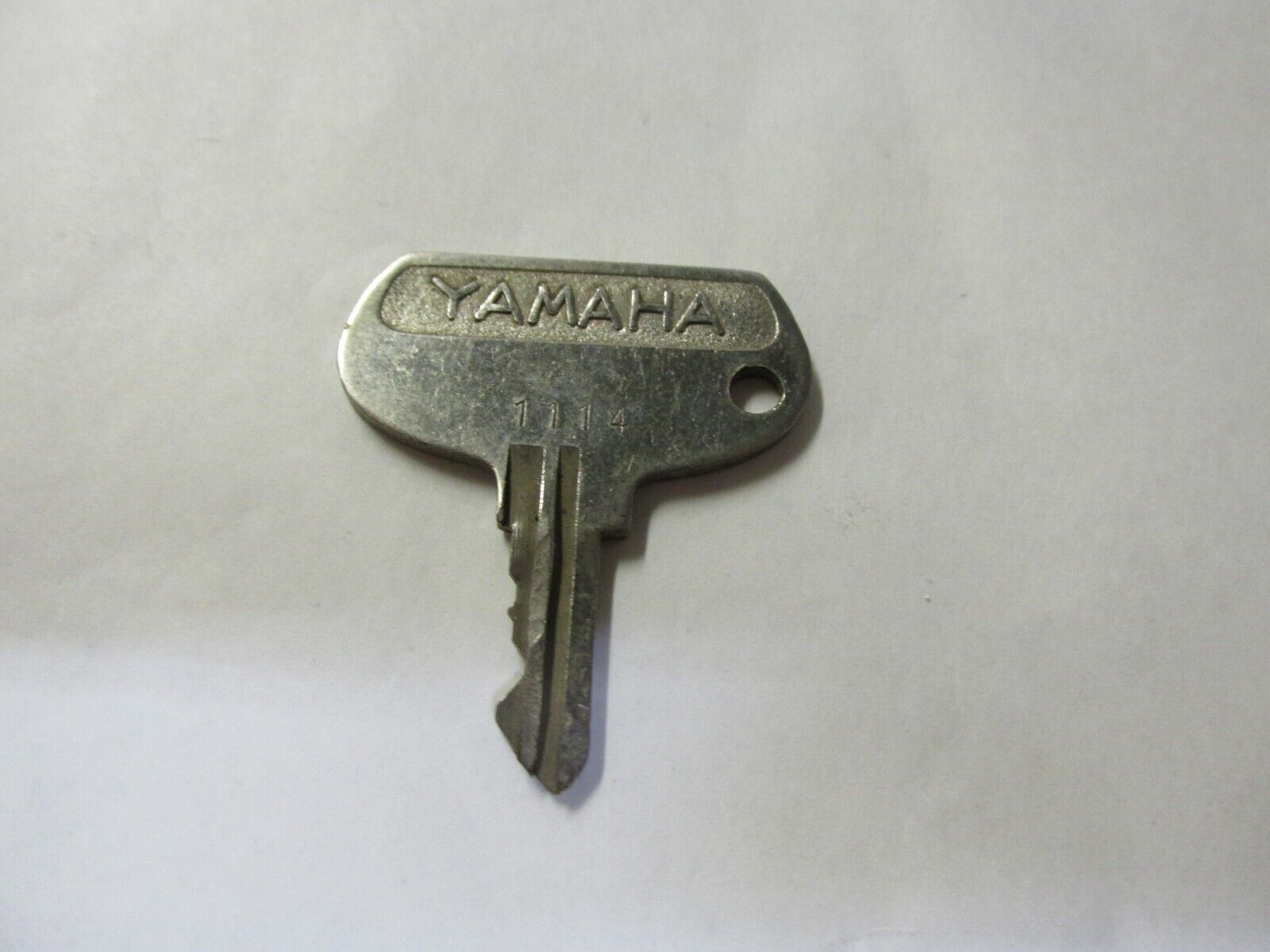 Vintage Yamaha OEM Factory Pre Cut Motorcycle Key # 1114