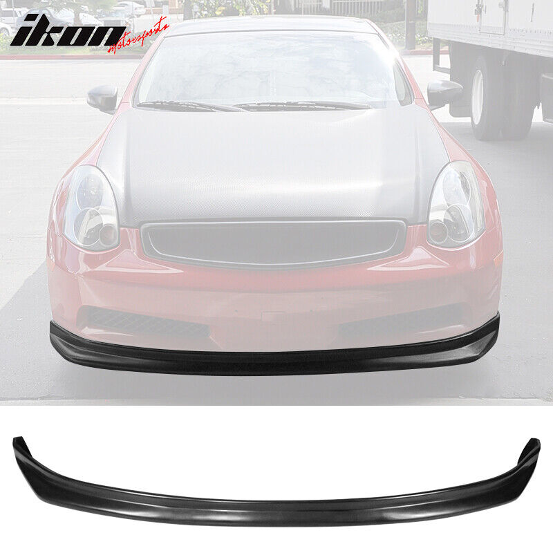 Fits 03-06 Infiniti G35 Coupe NS Style Front Bumper Lip Spoiler Unpainted PU