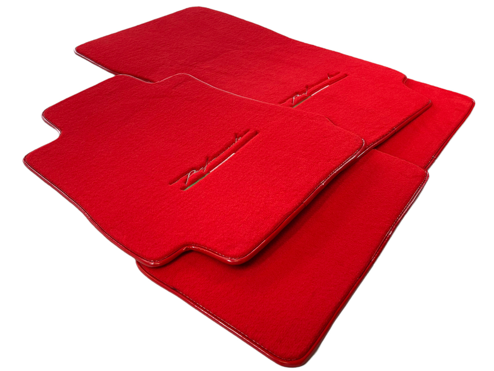 Floor Mats For Alfa Romeo Giulia 2015-2021 Red Perfomante Tailored Carpet