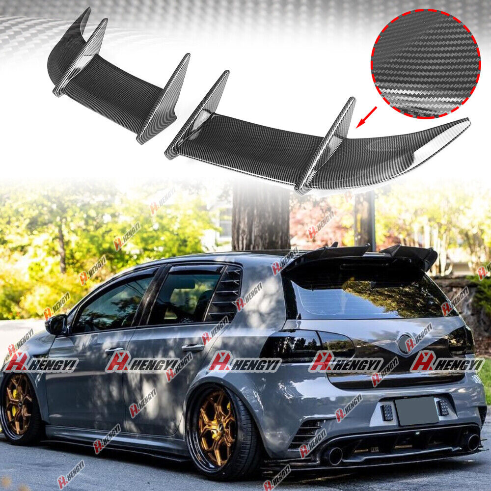 For VW Golf MK6 VI GTI 2010-2013 Rear Roof Spoiler Wing Carbon Style ABS