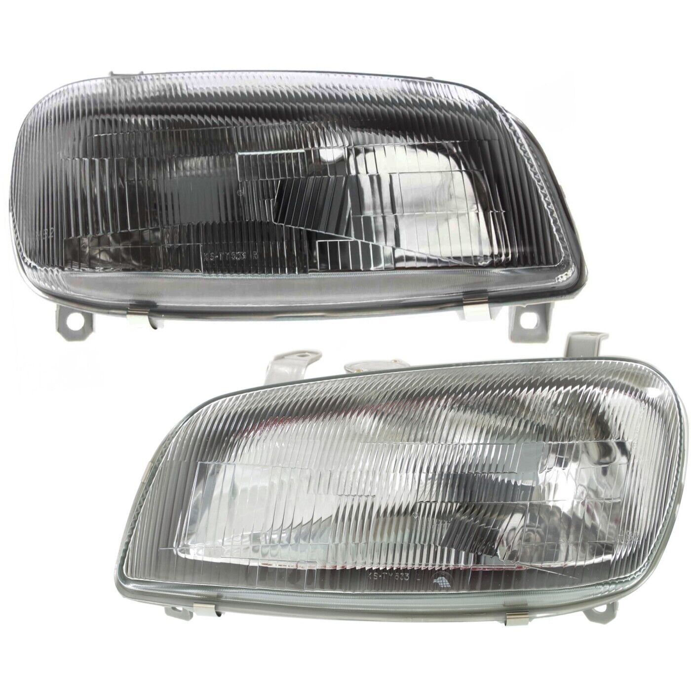 Headlight Set For 96-97 Toyota RAV4 Left and Right With Bulb 2Pc