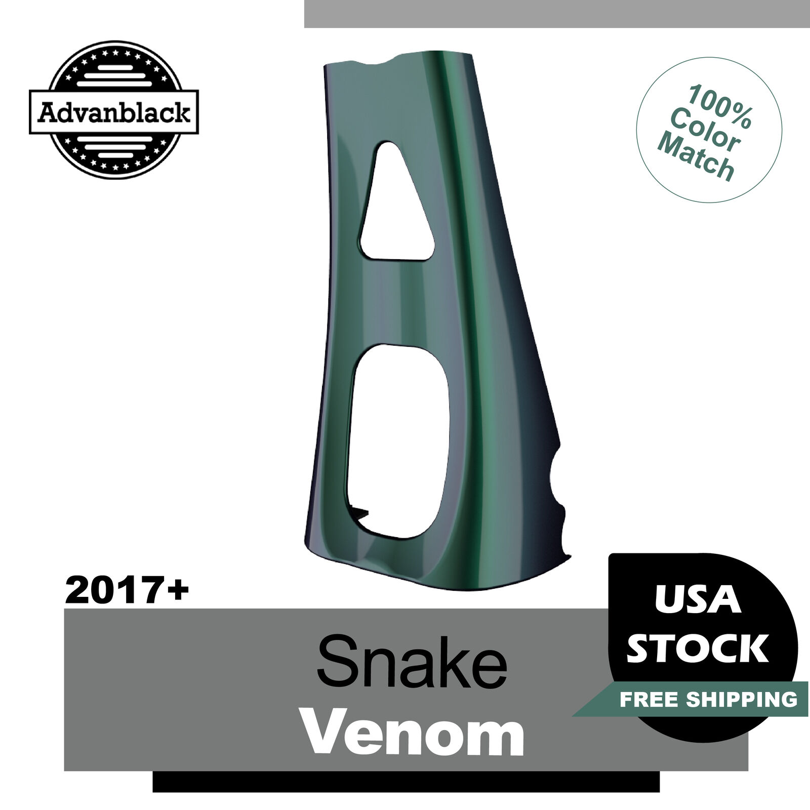 Snake Venom ABS Chin Spoiler For 2017+ M8 Harley Street Road King Glide