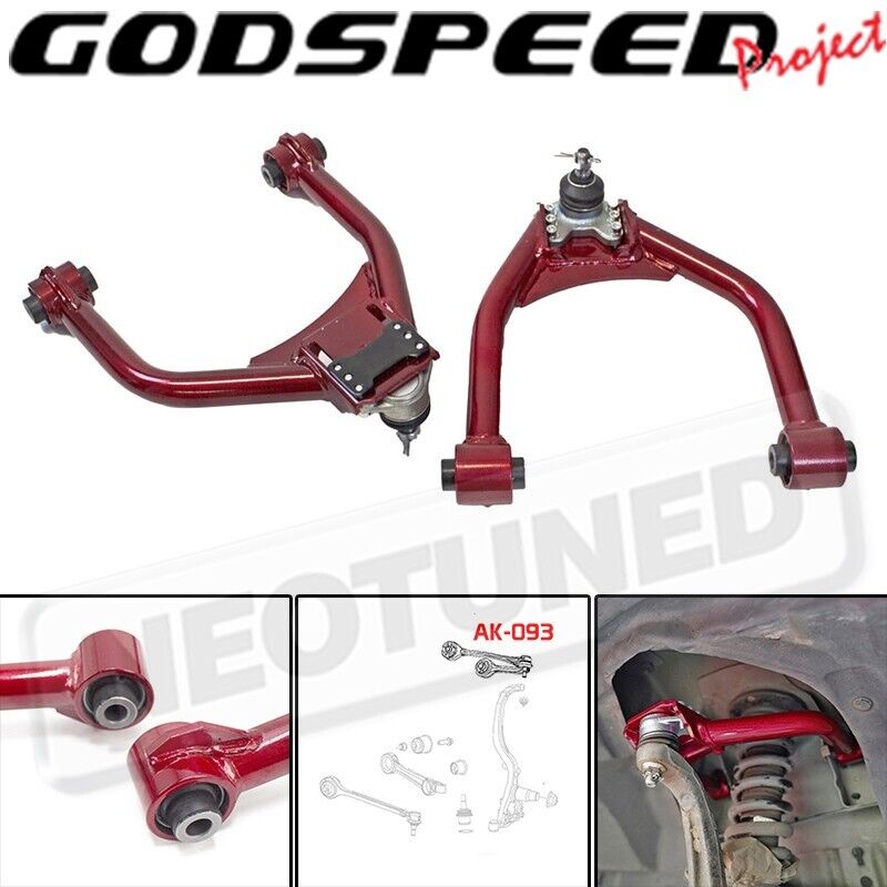 Godspeed Adjustable Front Upper Camber Arms Kit For Dodge Charger RWD 2011-23
