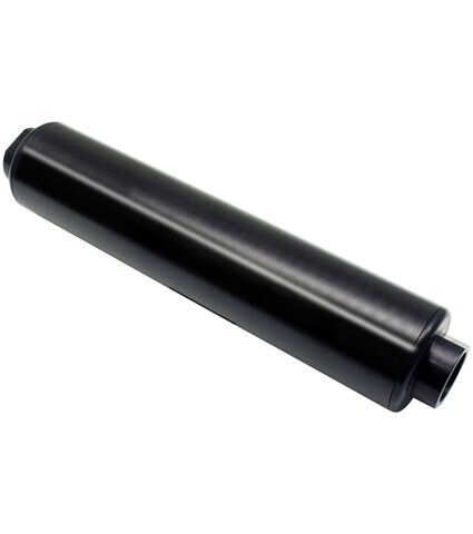 Aluminum Universal High Volume Flow -10 AN Inline Fuel Filter Black