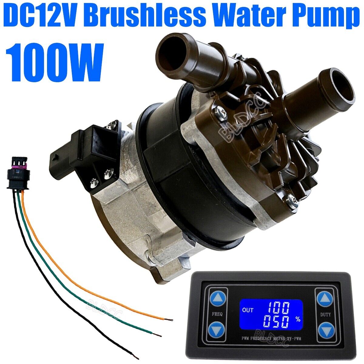 Brushless 100W 12V Circulation Water Pump High-flow Intercooler Pump PWM Control
