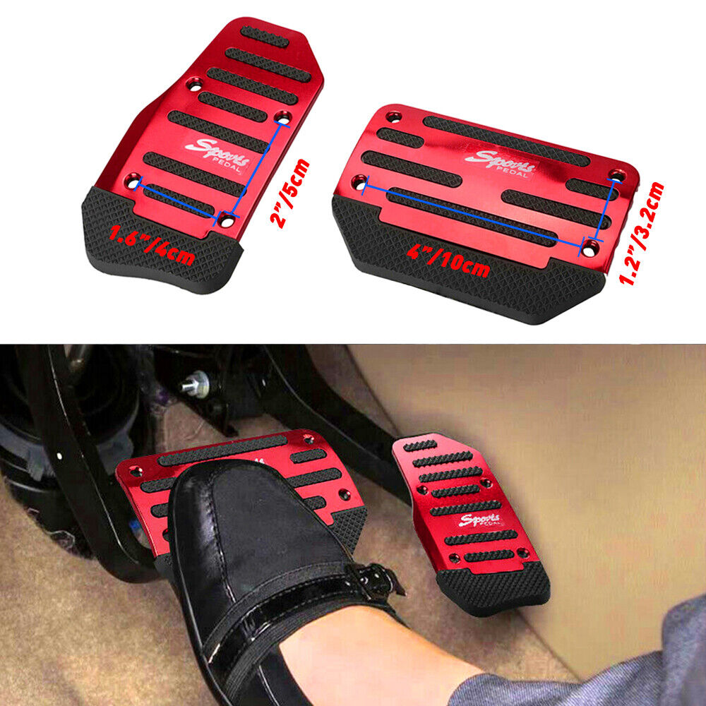 Universal Red Non-Slip Automatic Gas Brake Foot Pedal Pad Cover Car Auto Part US