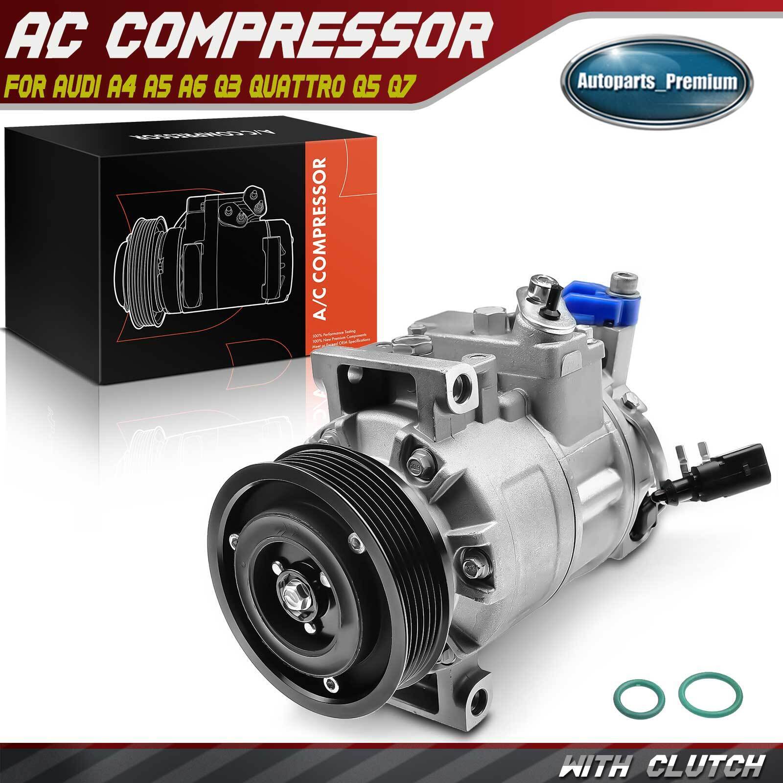 AC Compressor w/ Clutch for Audi allroad A4 A5 A6 Q3 Quattro Q5 Q7 8E0260805BA