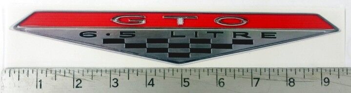Pontiac GTO 6.5 Litre sticker decal 9.5