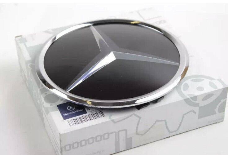 For Mercedes Benz GLC GLE GLS Star Mirror Gloss Black Grille Badg Emblems 20.5cm
