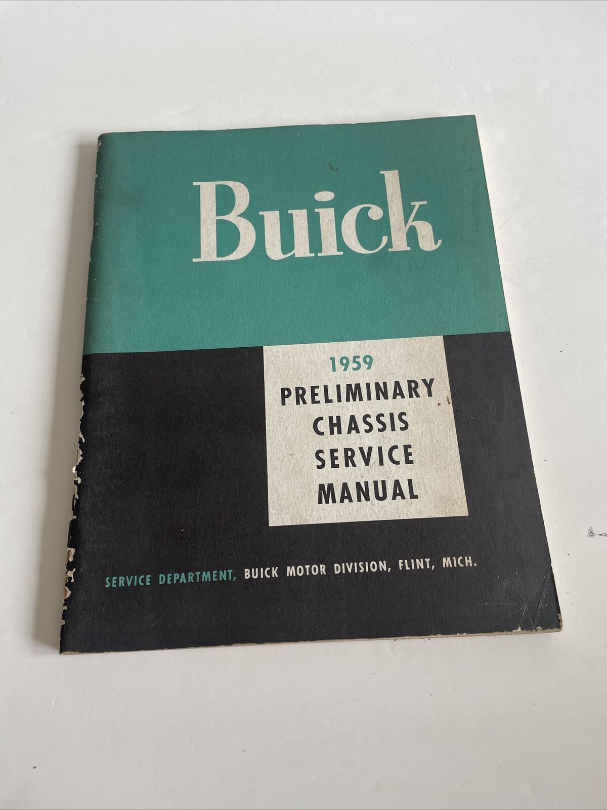 Original 1959 Buick Preliminary Chassis Service Shop Manual Book