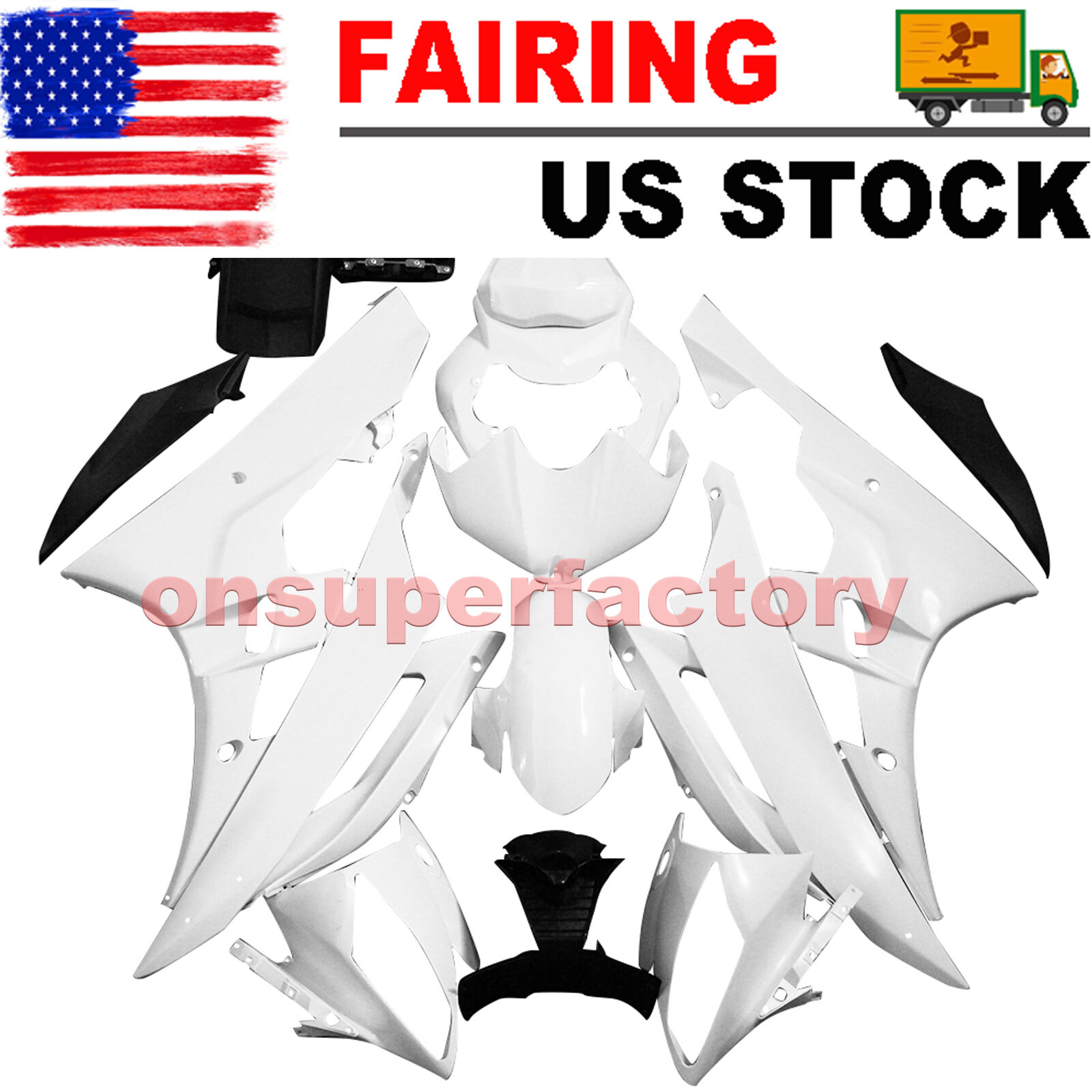 Fairing Kit for Yamaha YZF R6 2006 2007 Unpanited ABS Injection Body Work