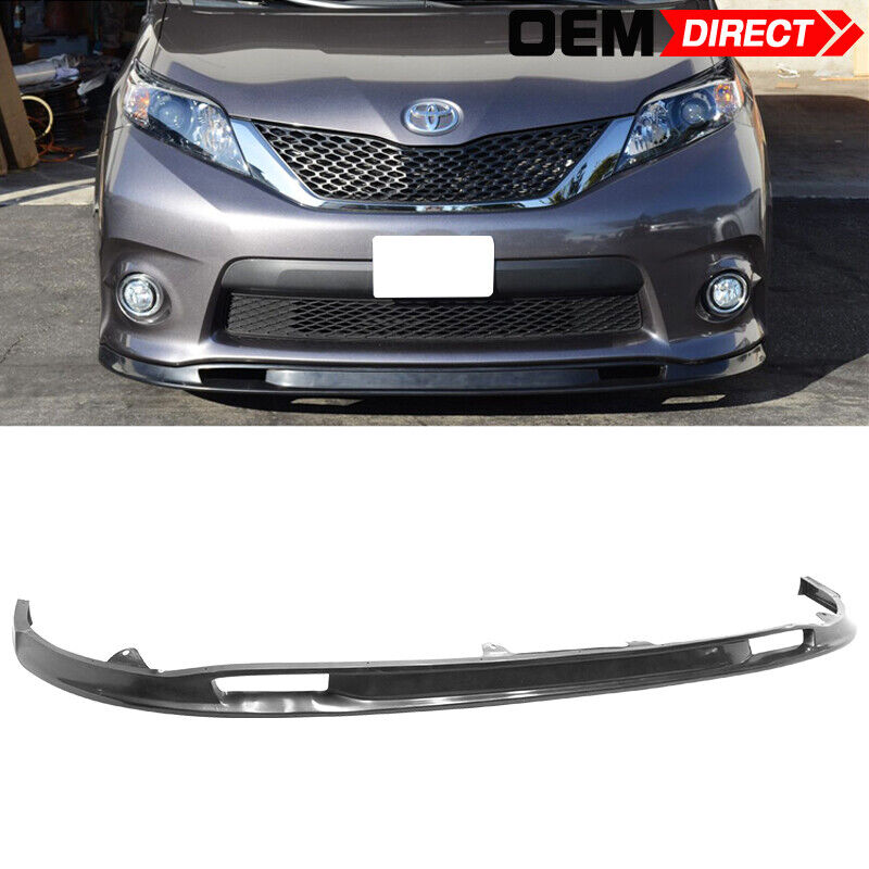Fits 11-16 Toyota Sienna XL30 SE Only SK Style Front Bumper Lip - PU