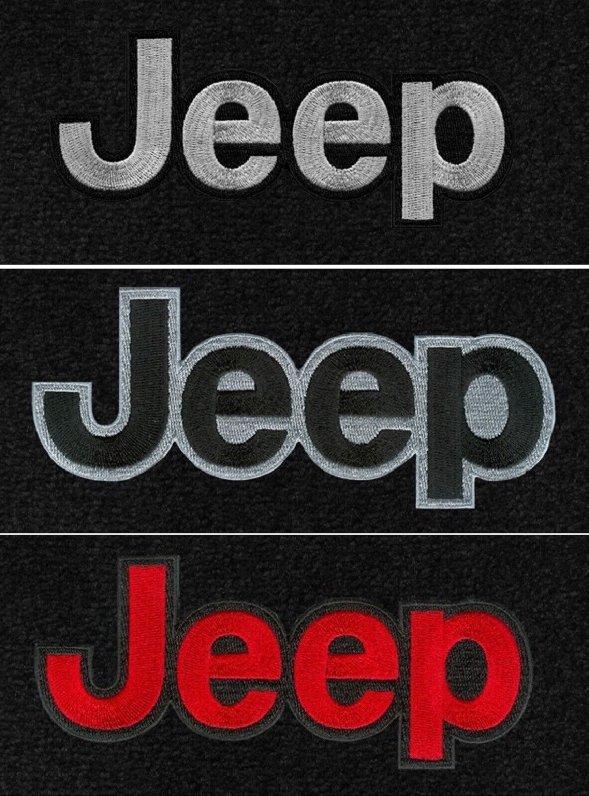 Lloyd Mats Velourtex Jeep Wrangler Jeep Logo Floor Mats (2007-2021) 