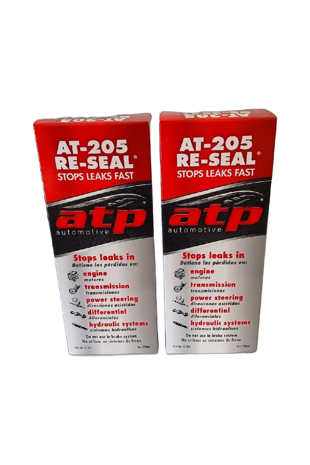 ATP Automotive AT-205 Re-Seal Stops Leaks, 8 Ounce Bottle (2 Pack)