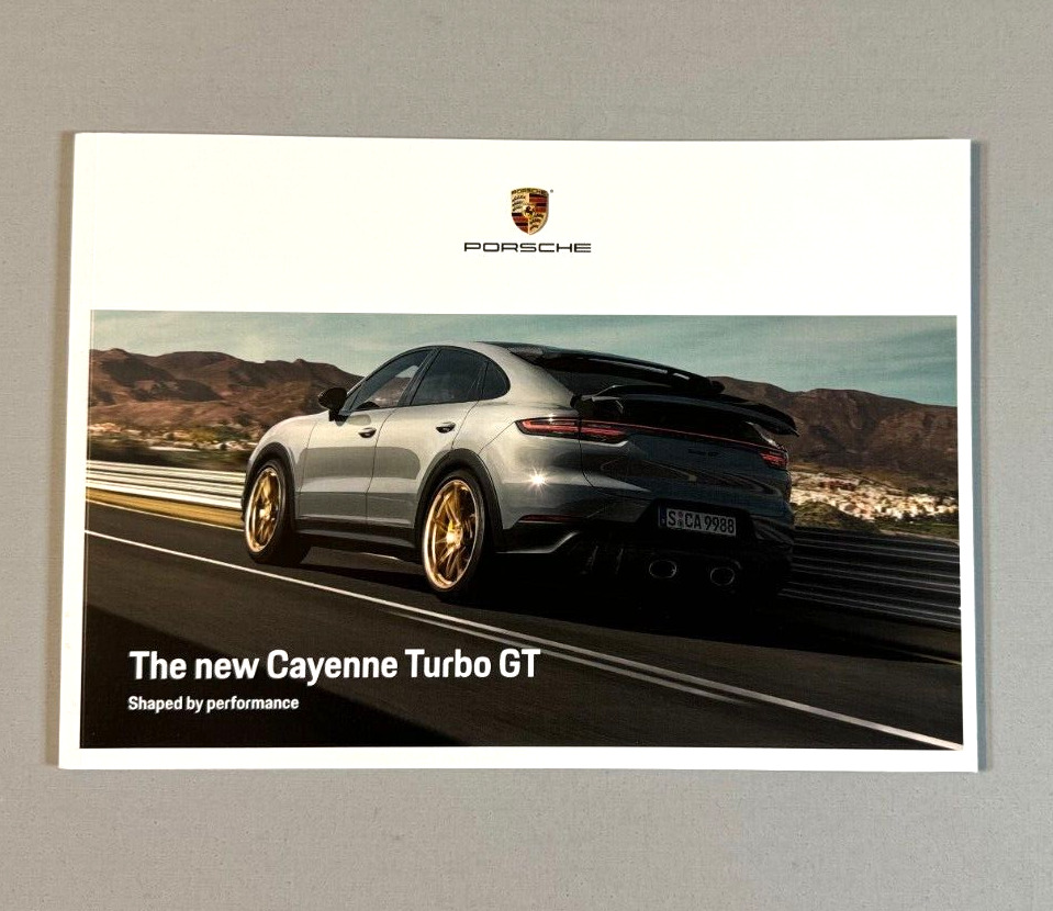 2024 Porsche Cayenne Coupe Turbo GT Brochure New