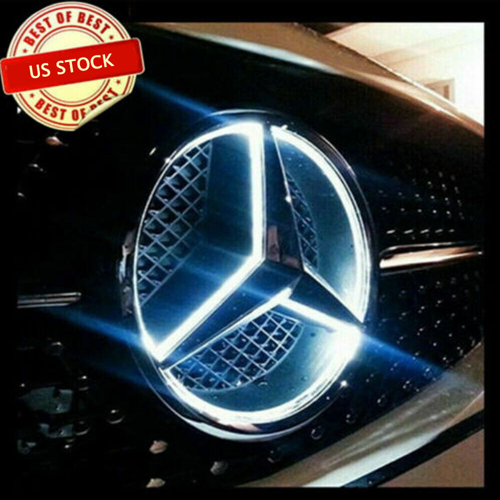 Front Grille LED Emblem Light Fit for Mercedes Benz Illuminated Logo Star Badge