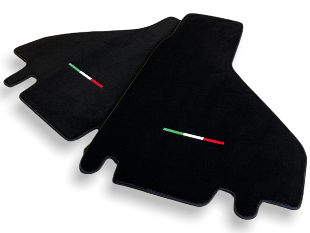 Floor Mats For Ferrari Testarossa 1984–1996 Black Tailored Carpets With Italian