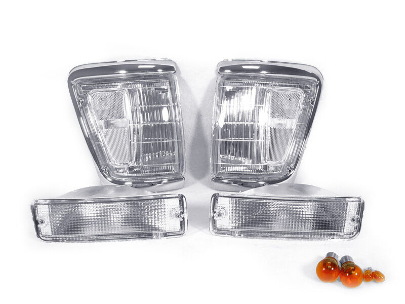 4PCS DEPO Clear Corner Lights + Bumper Lights For 92-95 Toyota Pickup Truck 4WD