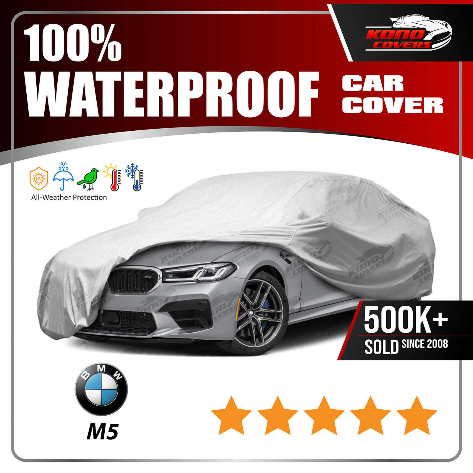 [BMW M5] CAR COVER - Ultimate Full Custom-Fit 100% All Weather Protection