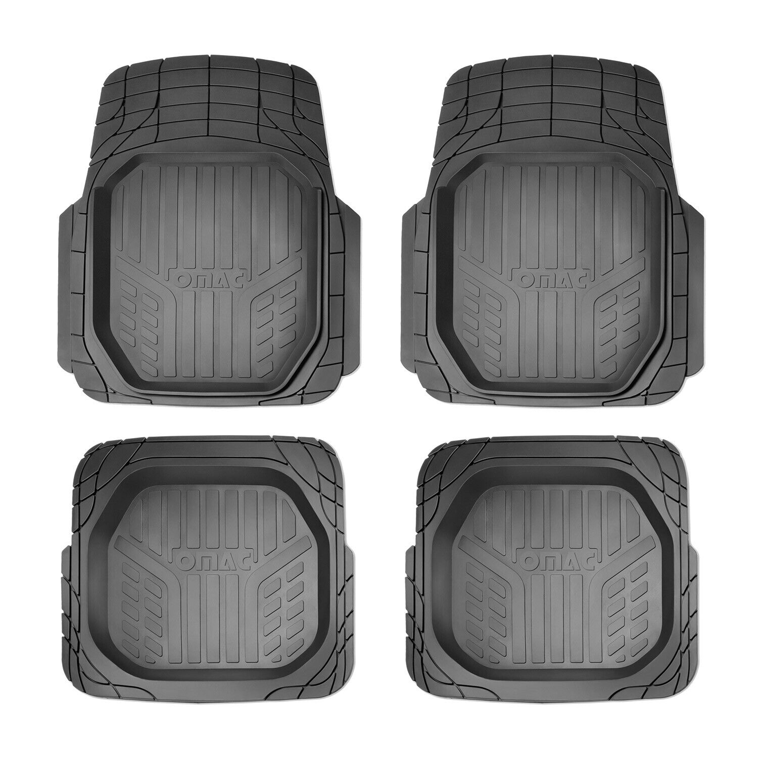 Trimmable Floor Mats Liner All Weather for Chevrolet Camaro Black 4Pcs