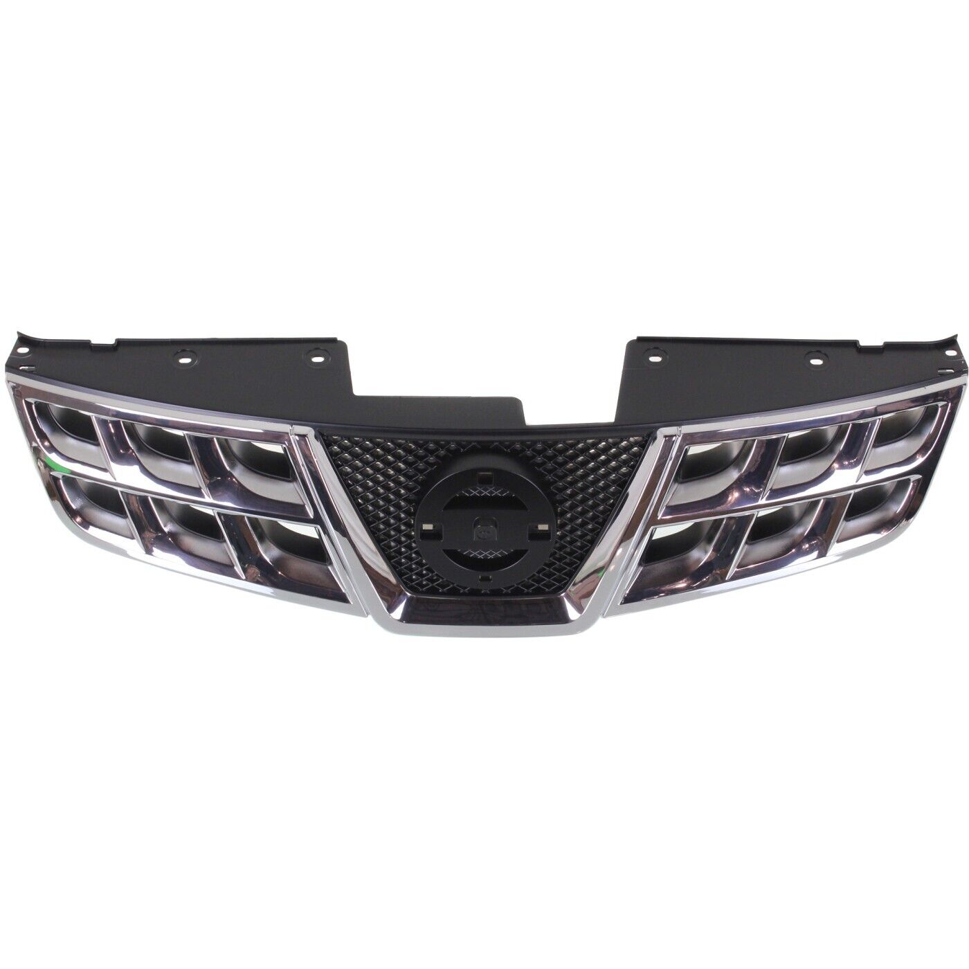 Grille For 2011-2013 Nissan Rogue 2014-15 Rogue Select Chrome Shell Black Insert